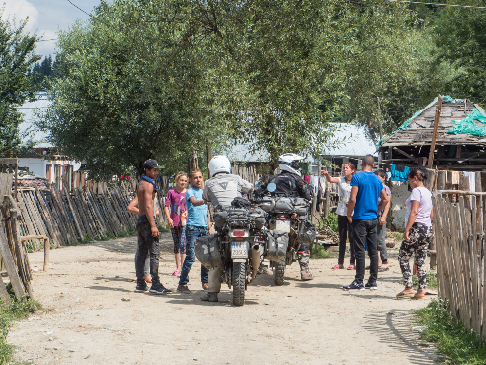 Il villaggio accampamento Rom in Romania